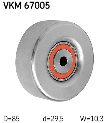 SKF Feszítőgörgő, hosszbordás szíj VKM67005_SKF